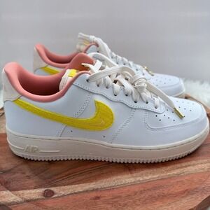 Nike‎ Air Force 1 Low Mama Casual White Yellow Pink Wmns Size 10.5 DV2183 100